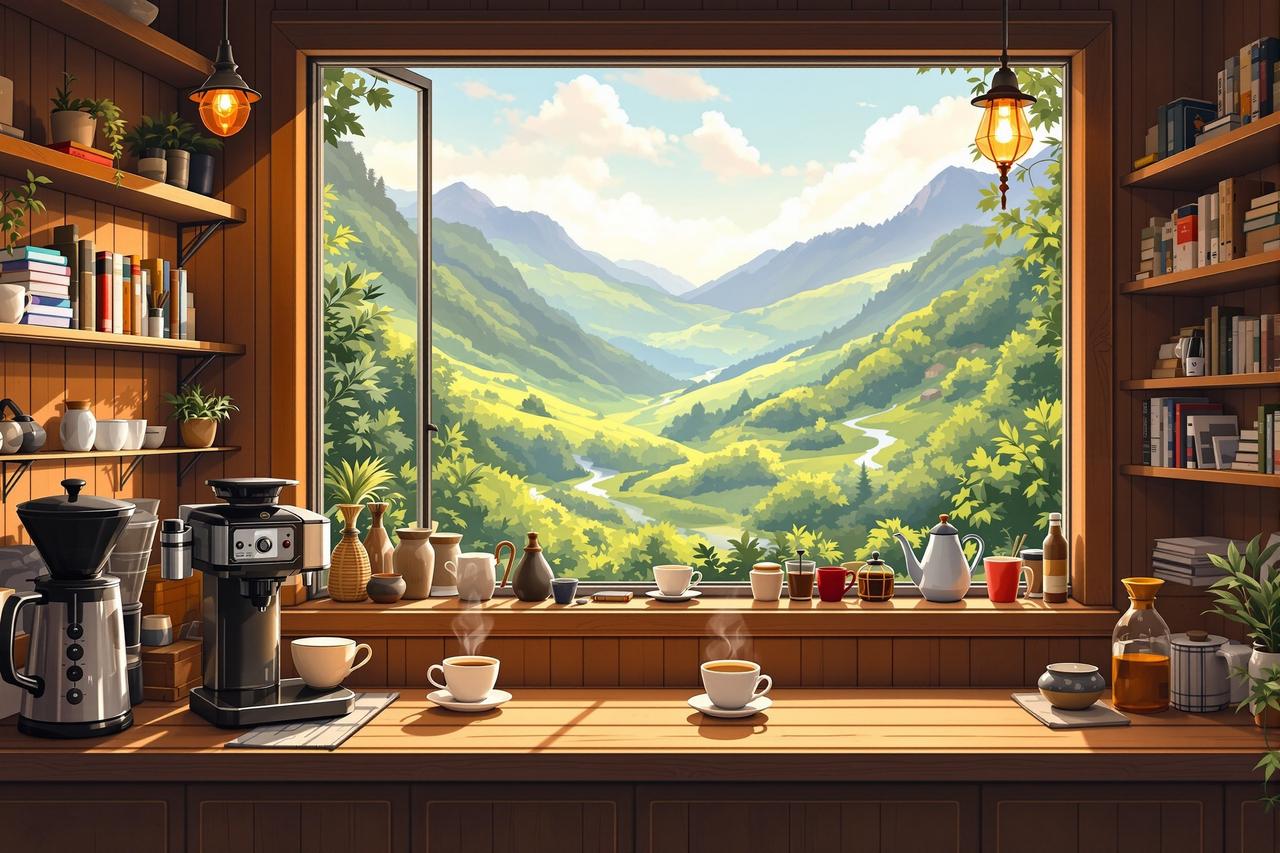 红果作品 - 山谷咖啡屋