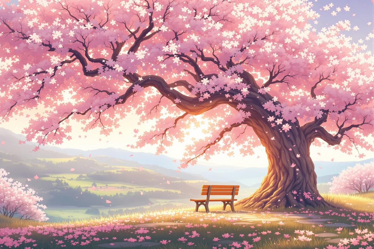 红果作品 - 樱花树下的约定
