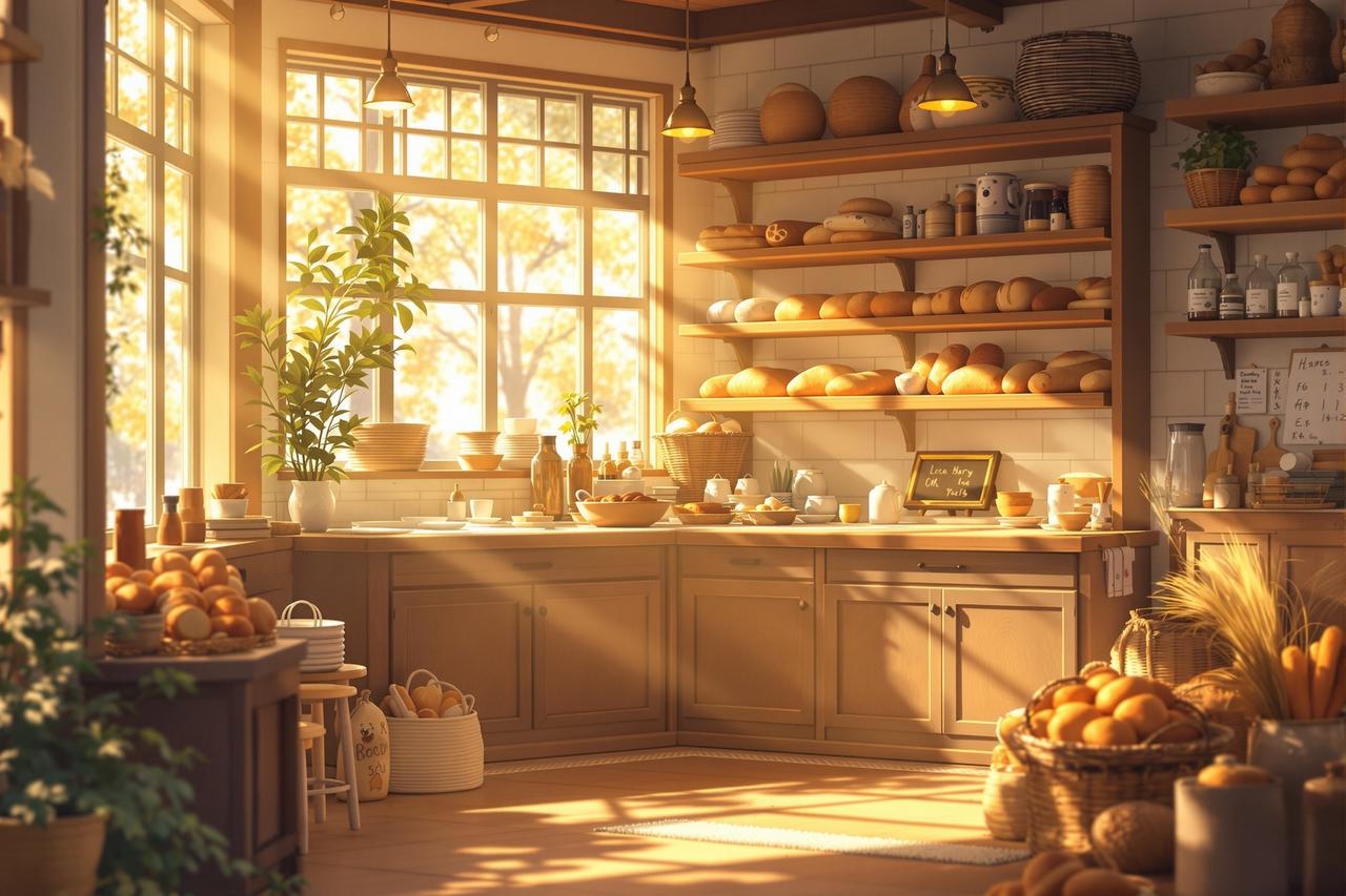 红果作品 - 猫咪的面包坊