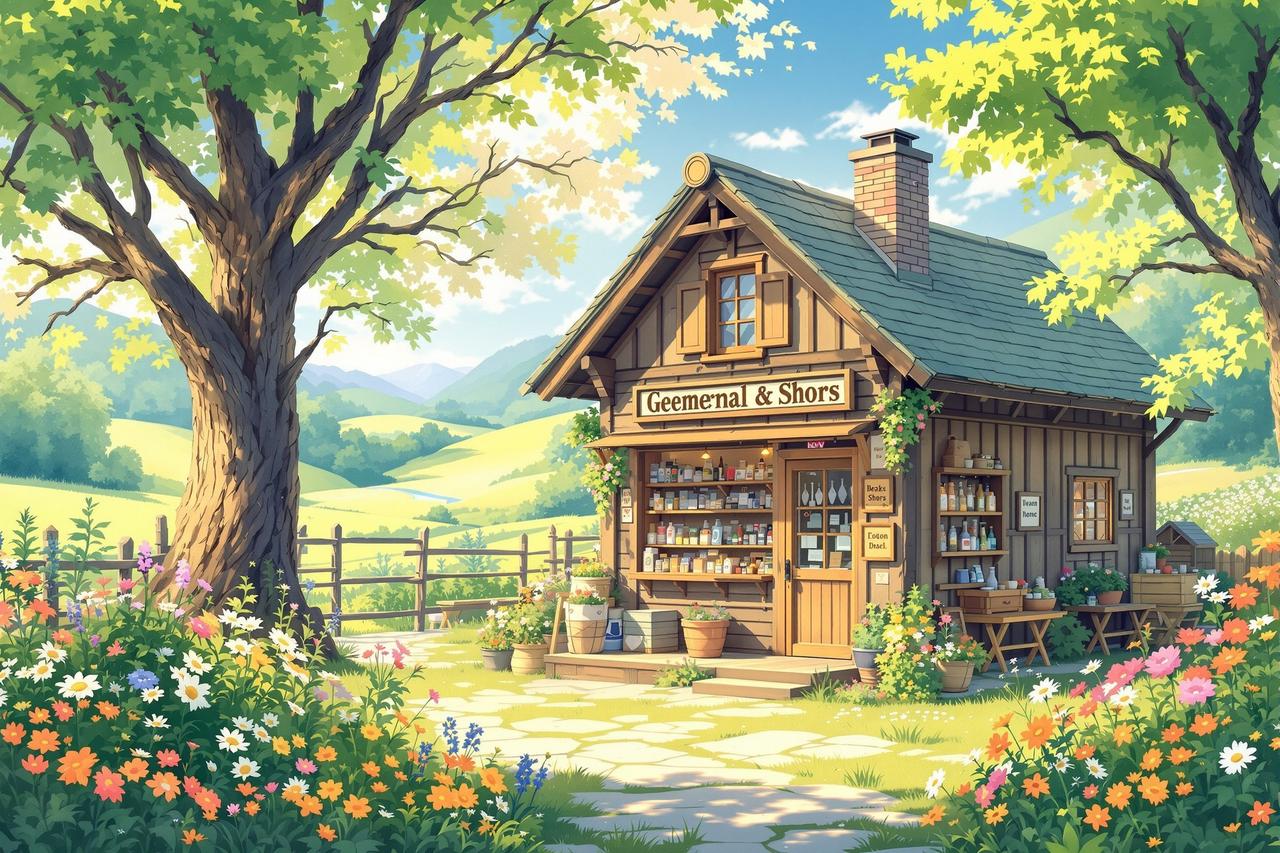 红果作品 - 山间小店的四季